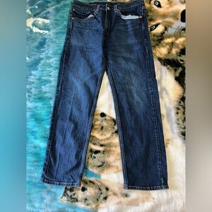 Levi's 505 Blue Straight Jeans Classic Fit
